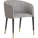 Asher Flint Grey / Napa Taupe Dining Armchair